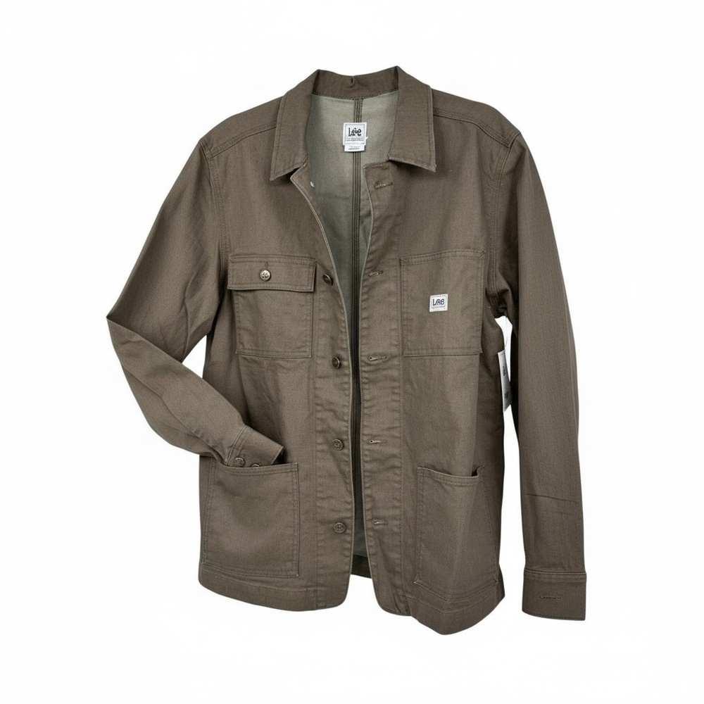 Lee Workwear Men’s Size Small 4 Pocket Workwear olive green denim Jacket NWT